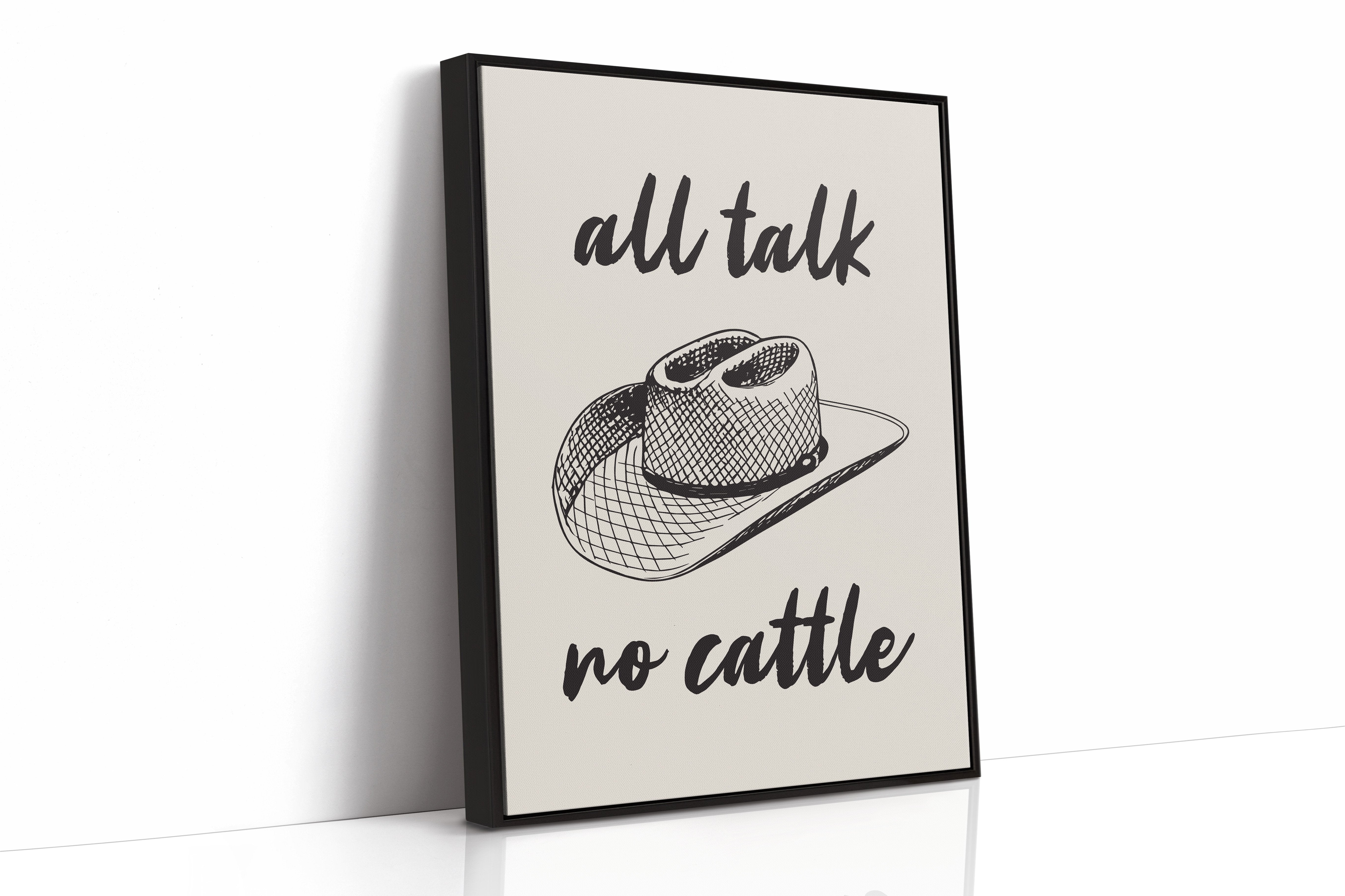 Cowboy Wisdom On Cream Canvas