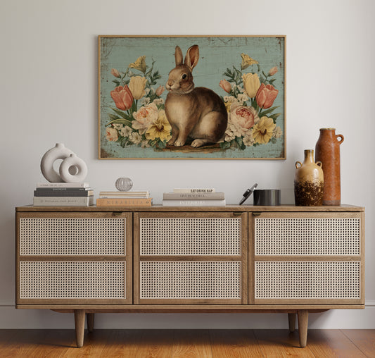 Spring Garden Keeps Rabbit Company