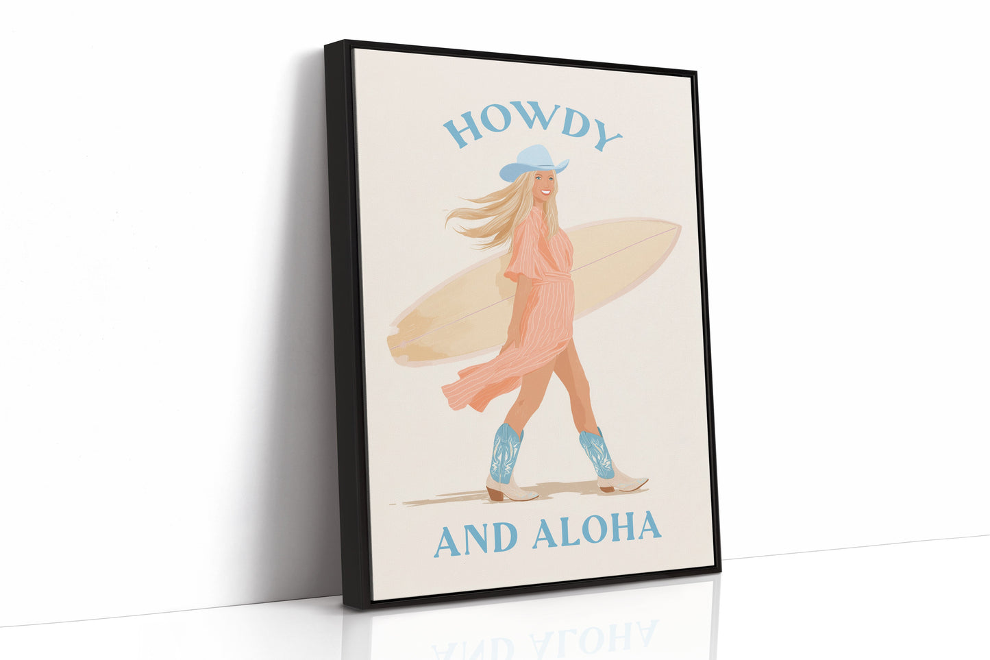 Cowgirl Waves Meet Sandy Shores