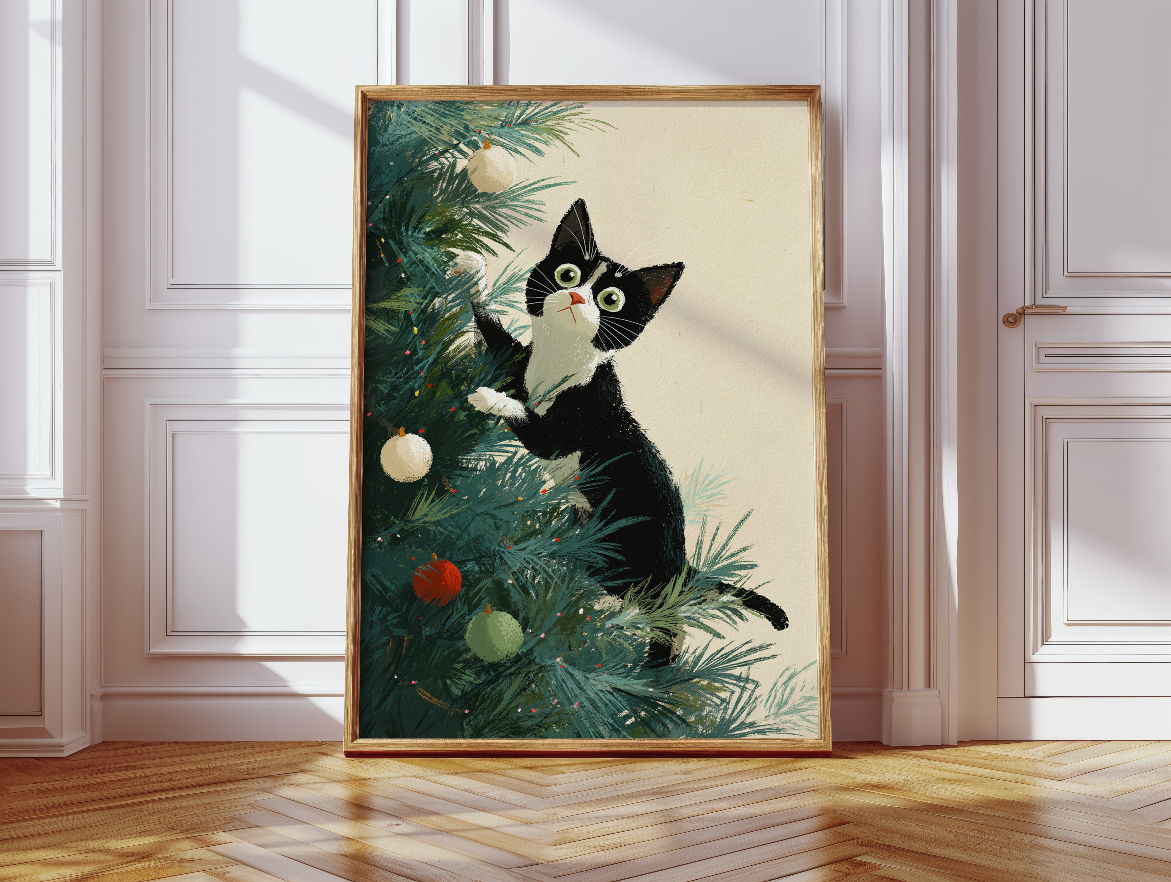 Curiosity Amongst Twinkling Lights