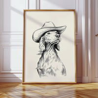 The Canine Cowboy Stands Tall