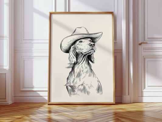 The Canine Cowboy Stands Tall