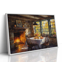 Autumn Feasts By Firelight Glow