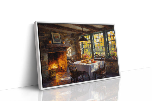 Autumn Feasts By Firelight Glow