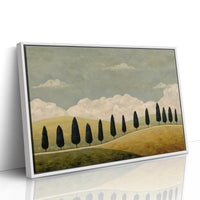 Cypress Line Across Quiet Hills