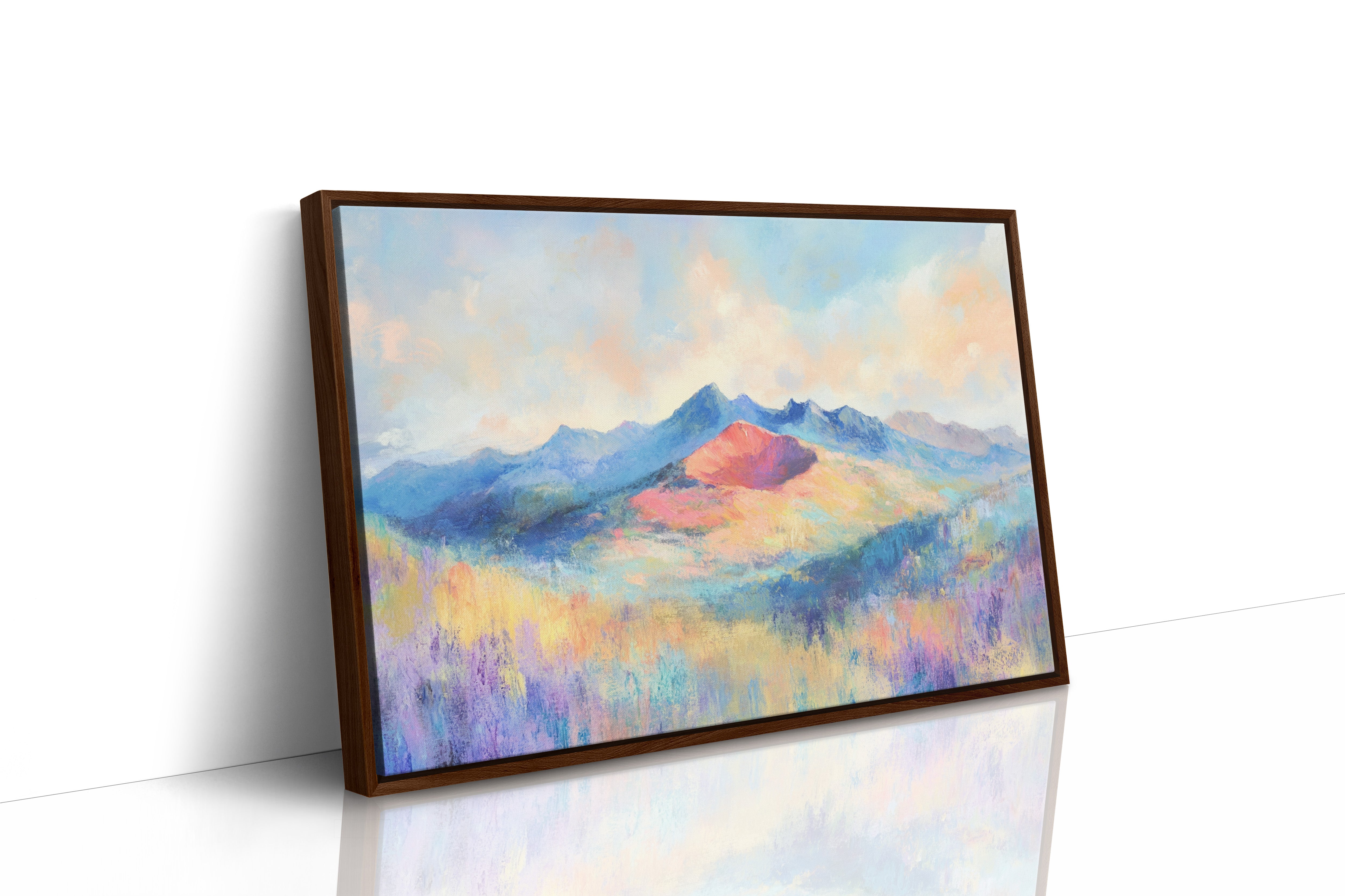 Lavender Fields Meet Coral Mountains