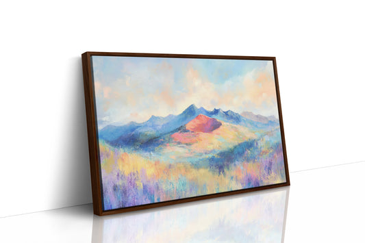 Lavender Fields Meet Coral Mountains