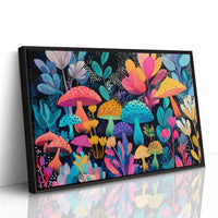 Midnight Garden's Neon Mushroom Ballet