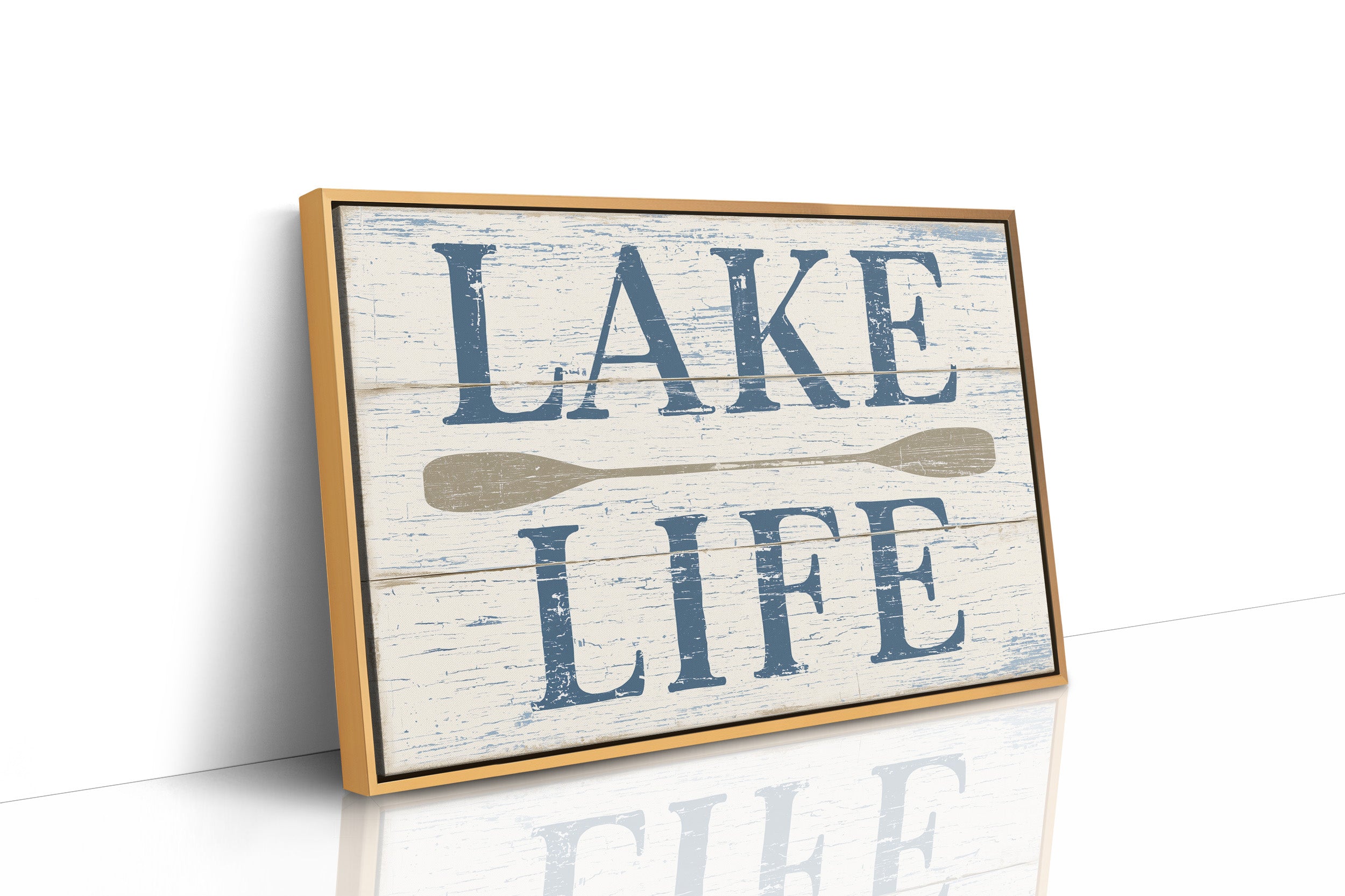 Lake Life, Weathered Sign