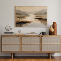 Quiet Waters Wind Through Highland Mist