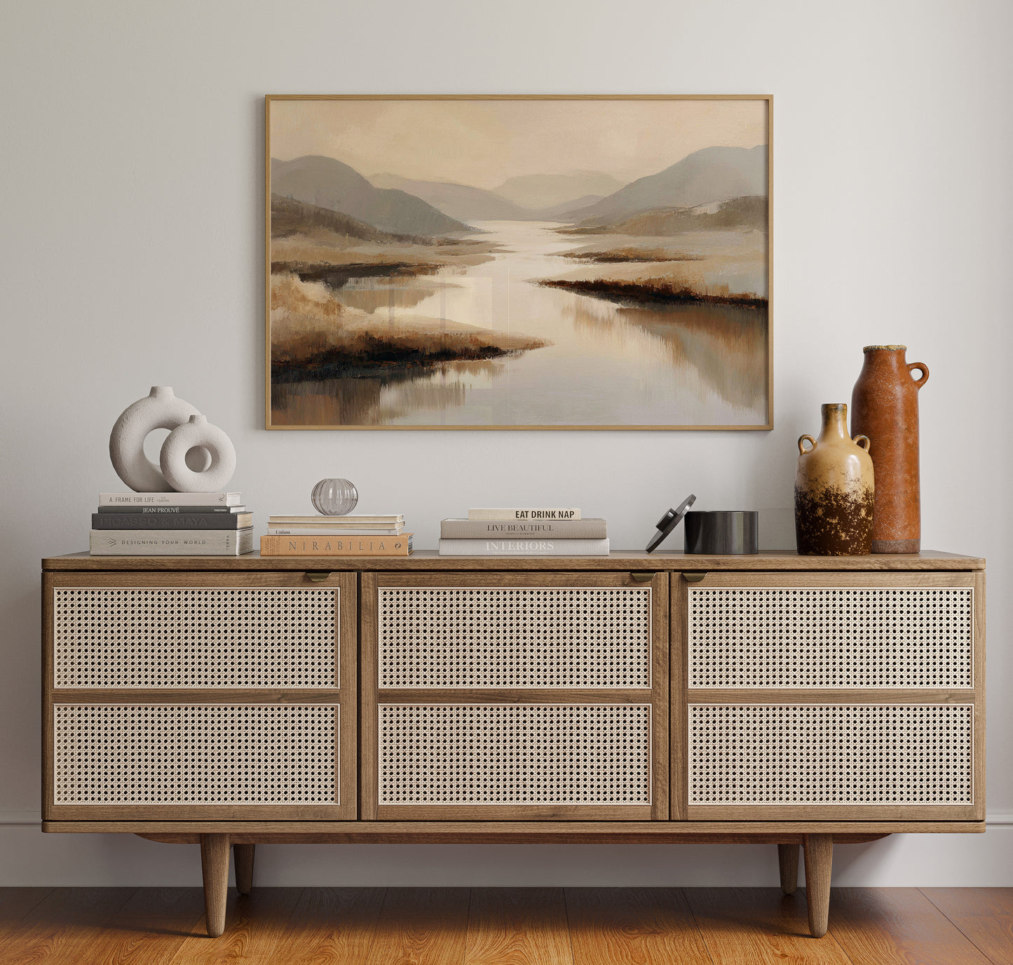 Quiet Waters Wind Through Highland Mist