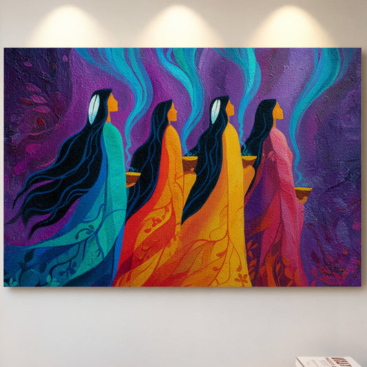 Sacred Smoke Rises Through Color