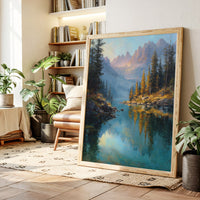 Peaks Paint Gold On Alpine Waters