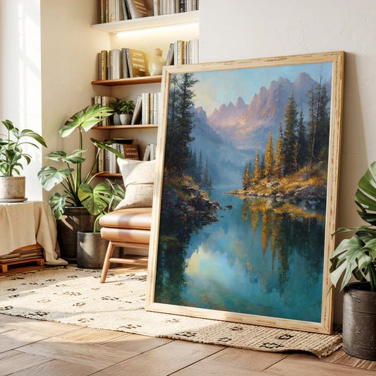 Peaks Paint Gold On Alpine Waters