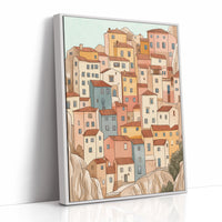 Colorful Village on the Cliffs