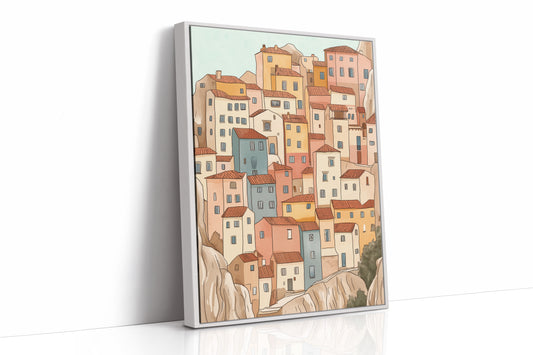 Colorful Village on the Cliffs