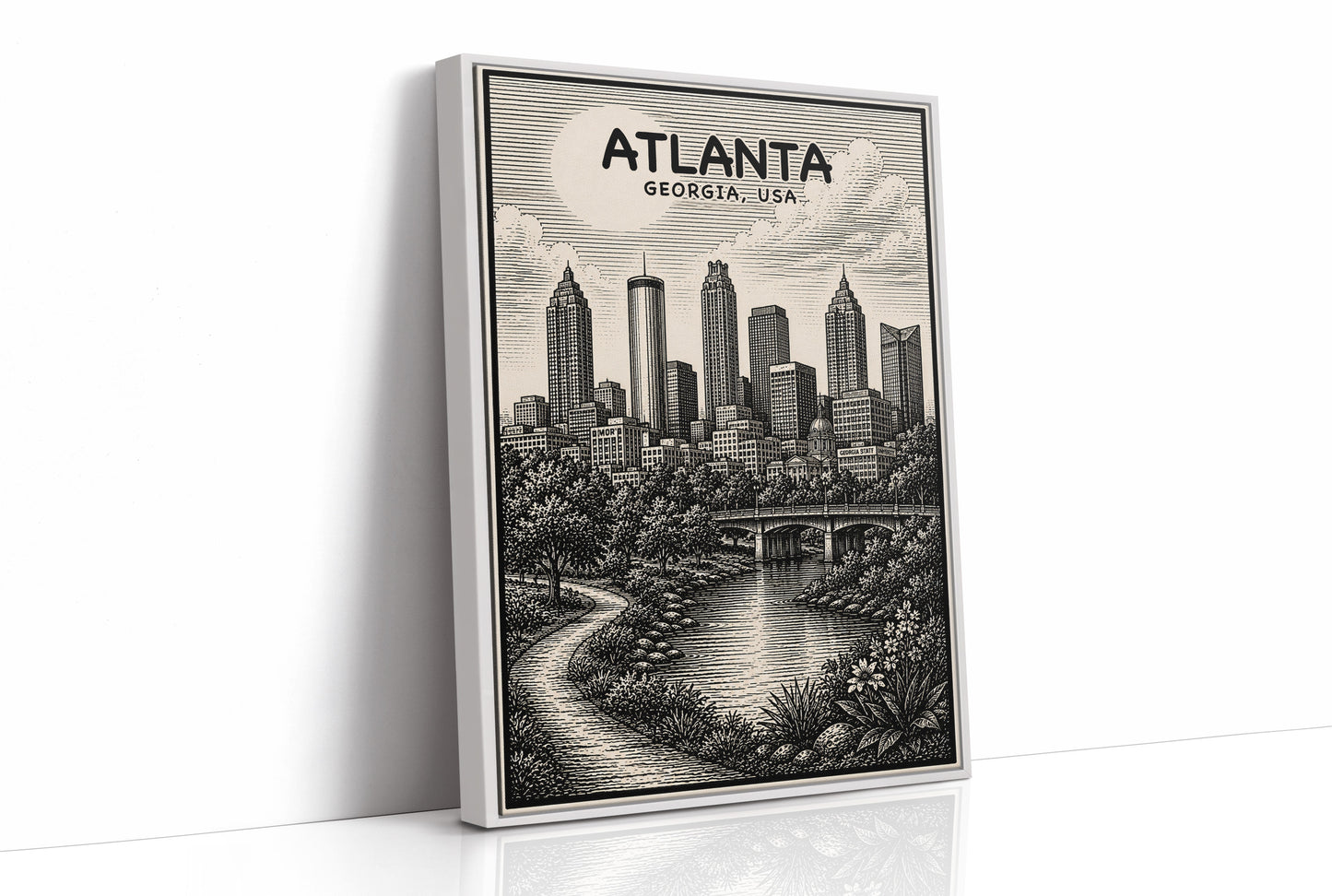 Atlanta in Woodcut