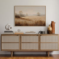 Morning Mist Paints Prairie Gold