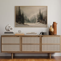 Winter Mist Cradles Mountain Lake