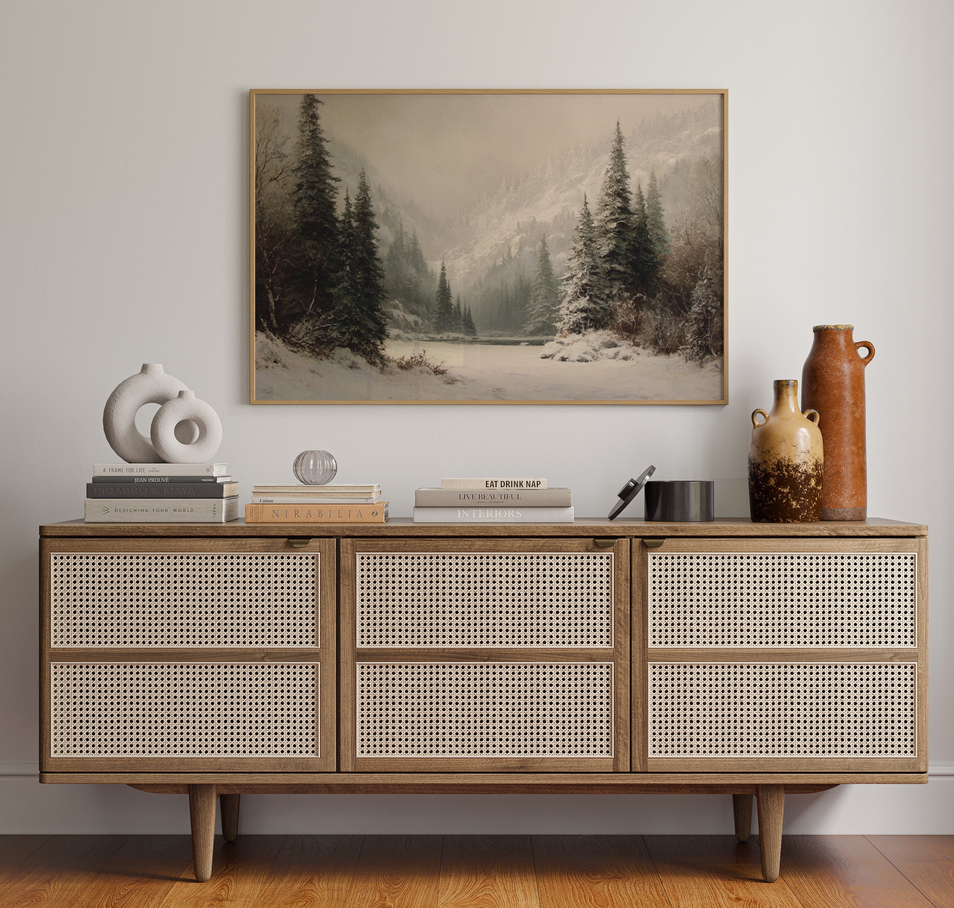 Winter Mist Cradles Mountain Lake