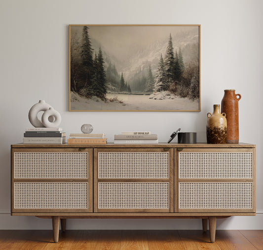 Winter Mist Cradles Mountain Lake