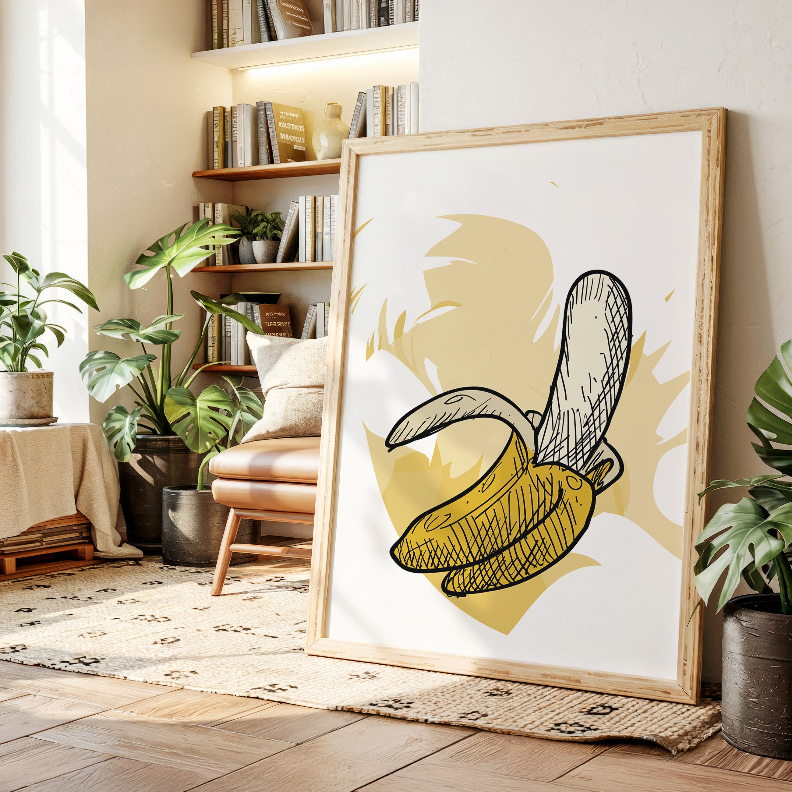 Banana Sketches Its Morning Story