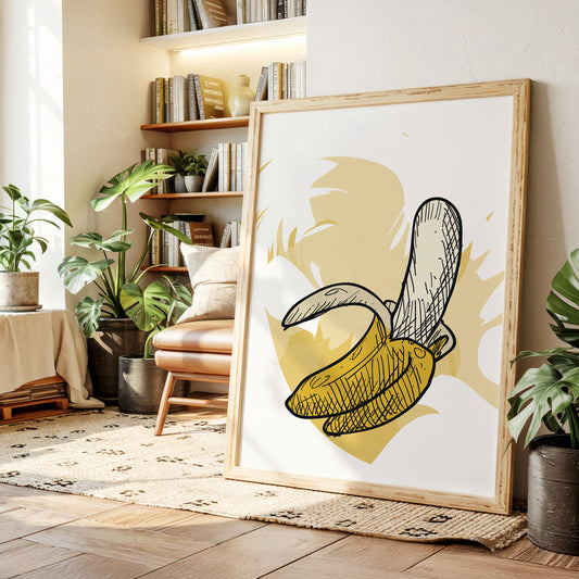 Banana Sketches Its Morning Story