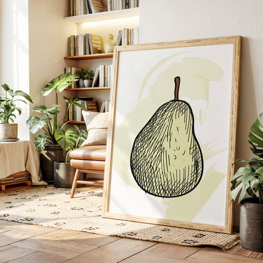 Simple Pear Sketches Autumn Memories