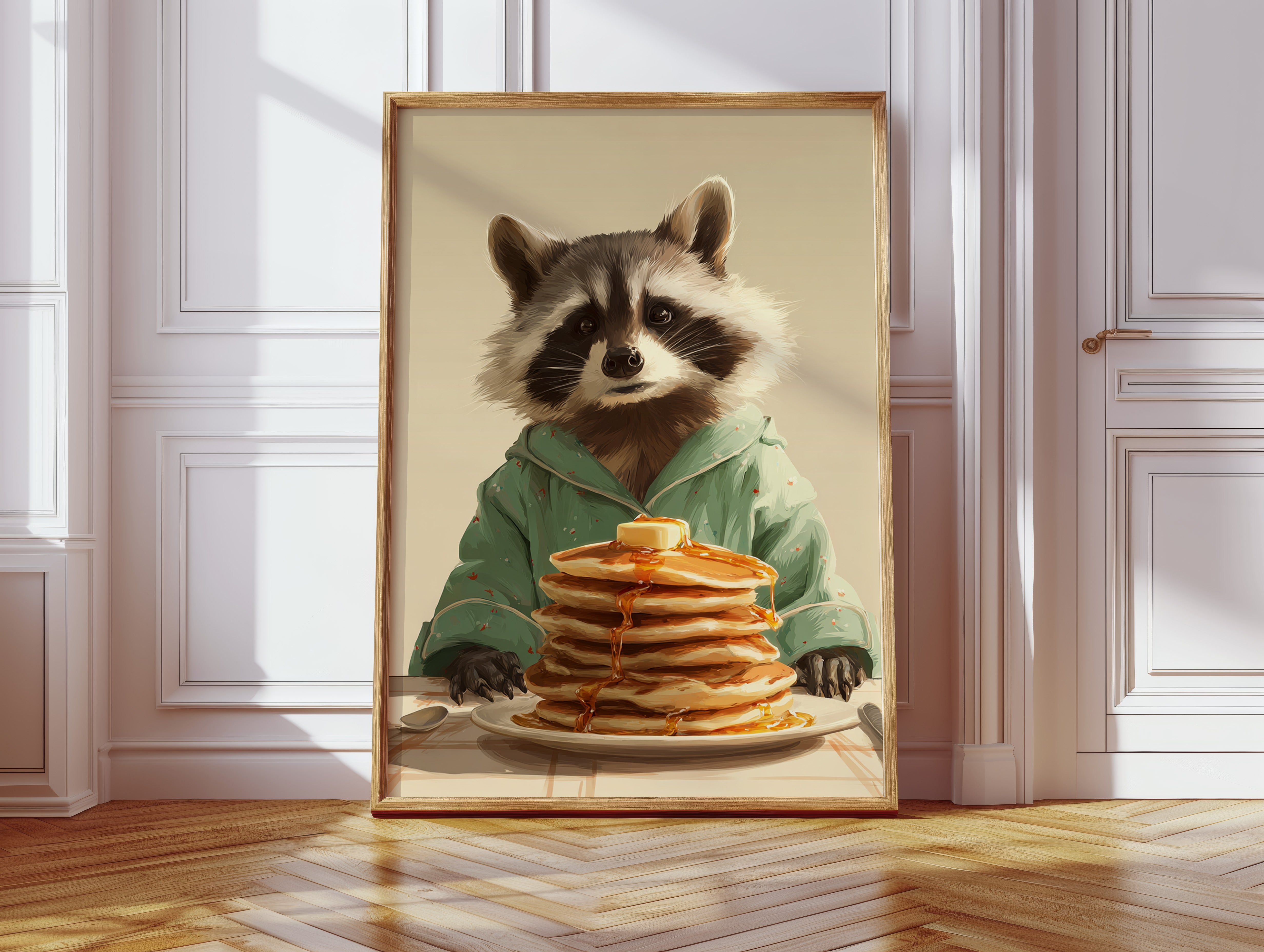 Morning Feast with a Furry Friend