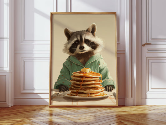 Morning Feast with a Furry Friend
