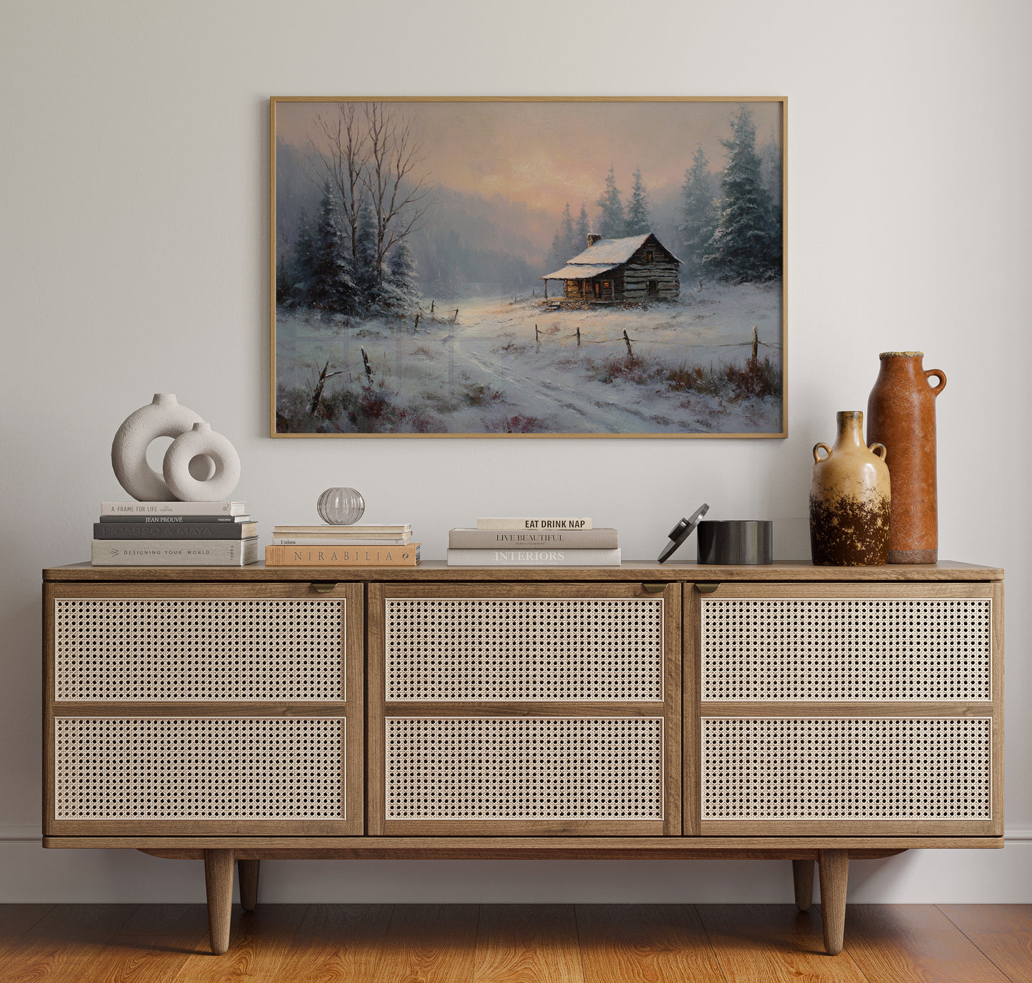 Winter Light Warms Mountain Solitude