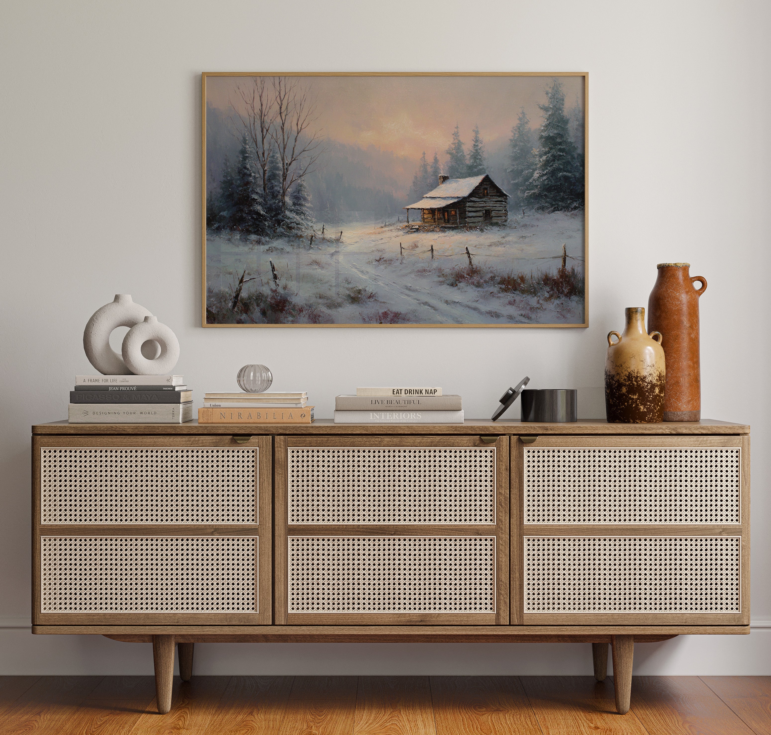 Winter Light Warms Mountain Solitude