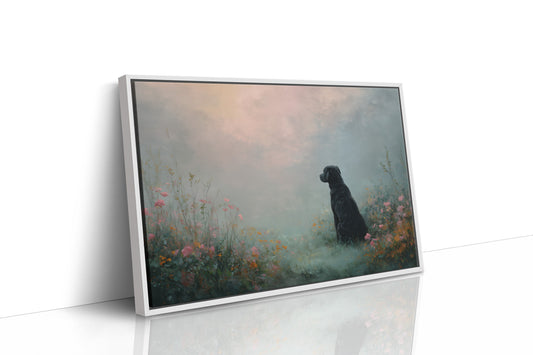 Faithful Companion In Misty Meadow