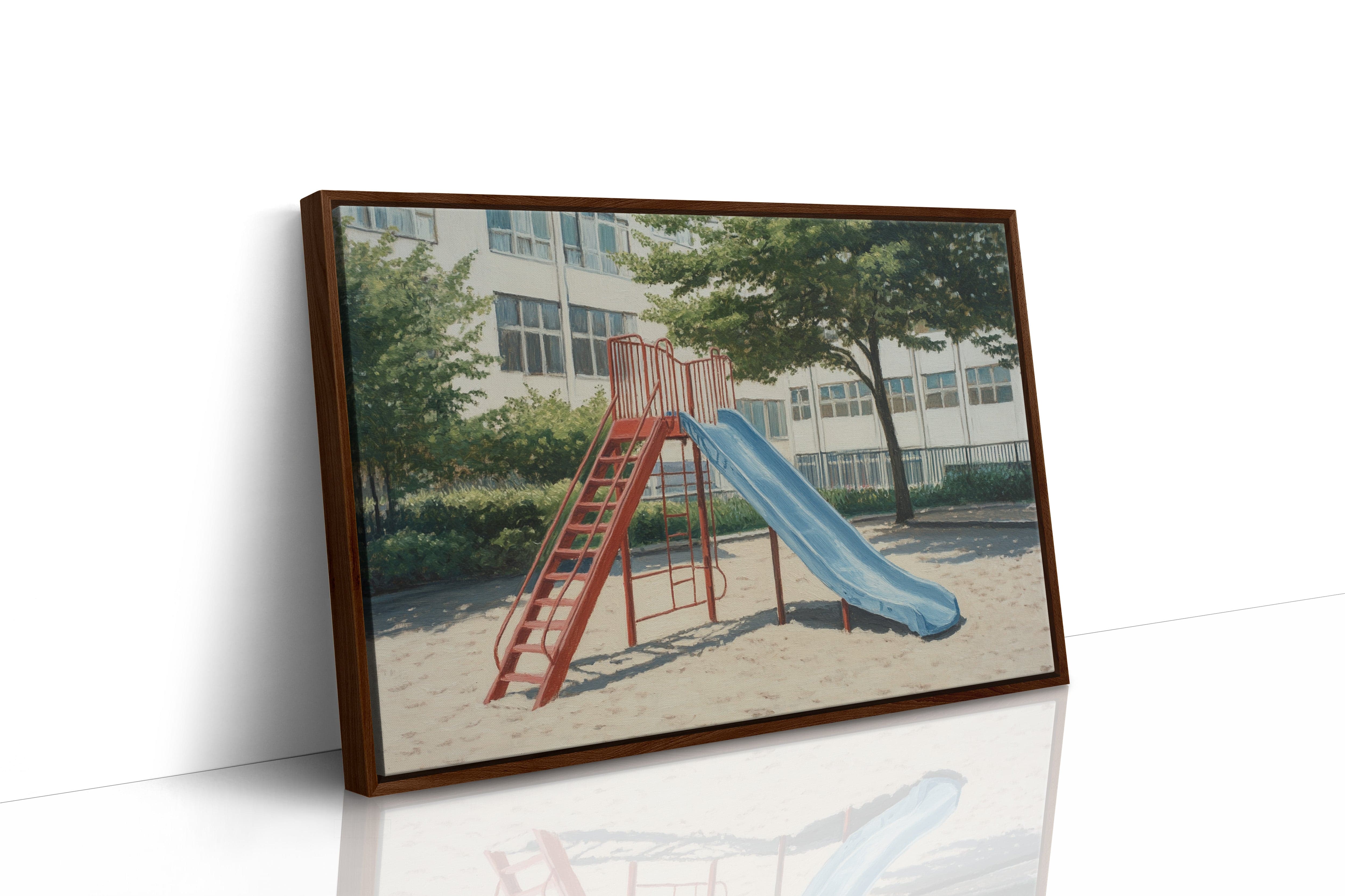 Empty Playground Holds Summer Memories