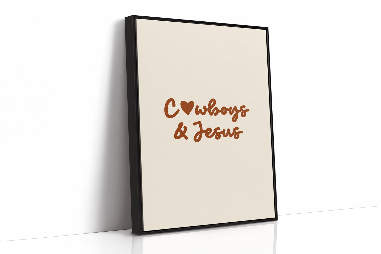 Faith Rides In Rustic Letters