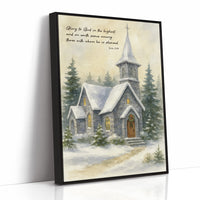 Silent Chapel Under Winter Stars