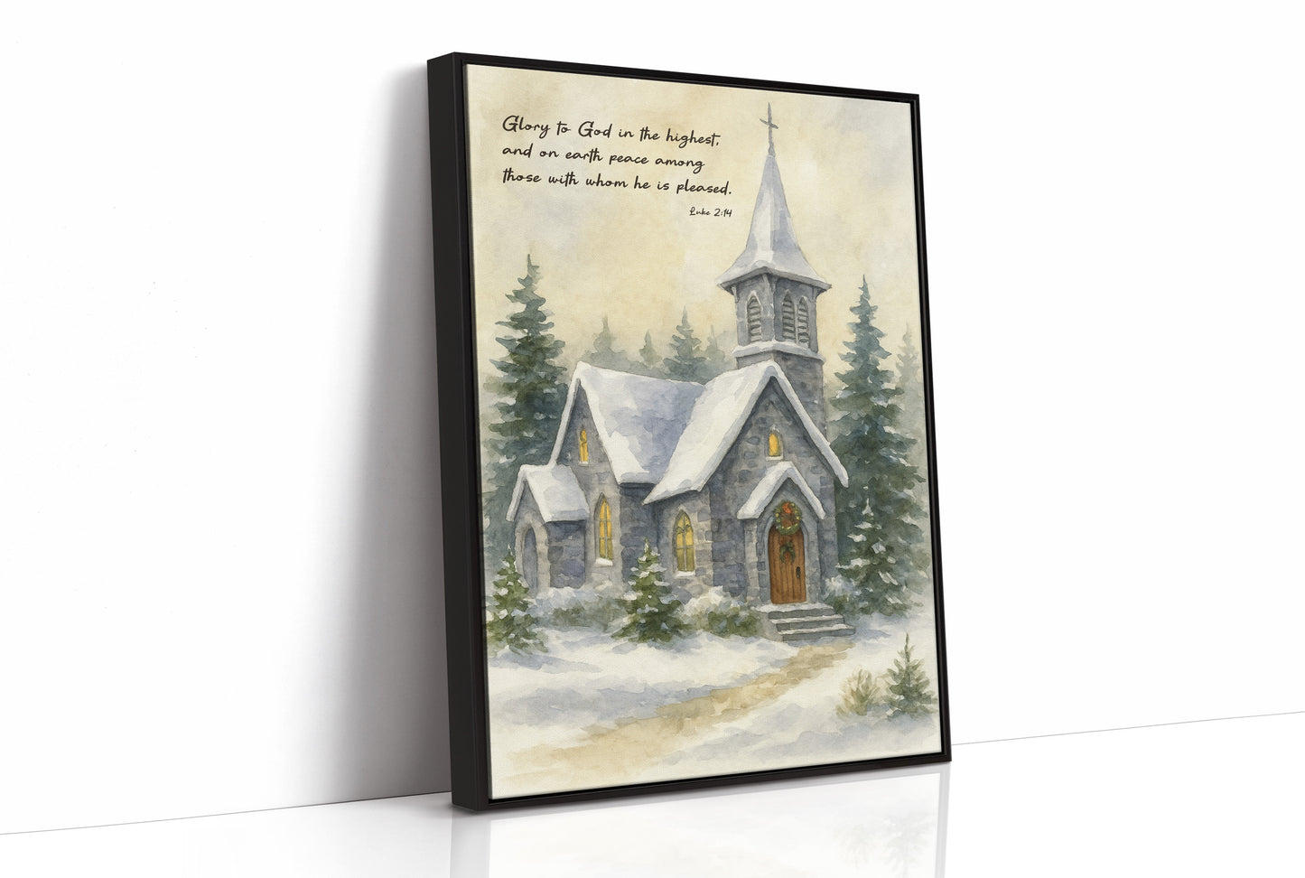 Silent Chapel Under Winter Stars