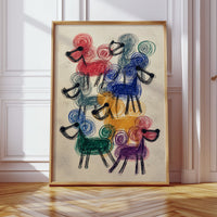 A Parade of Playful Poodles