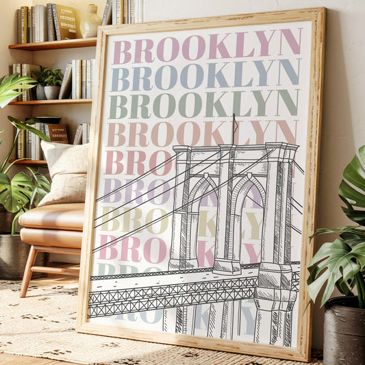 Pastel Stories Cross Brooklyn Bridge