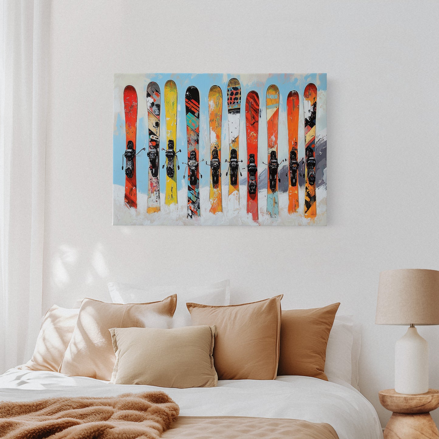 Snow Warriors Line The Lodge Wall