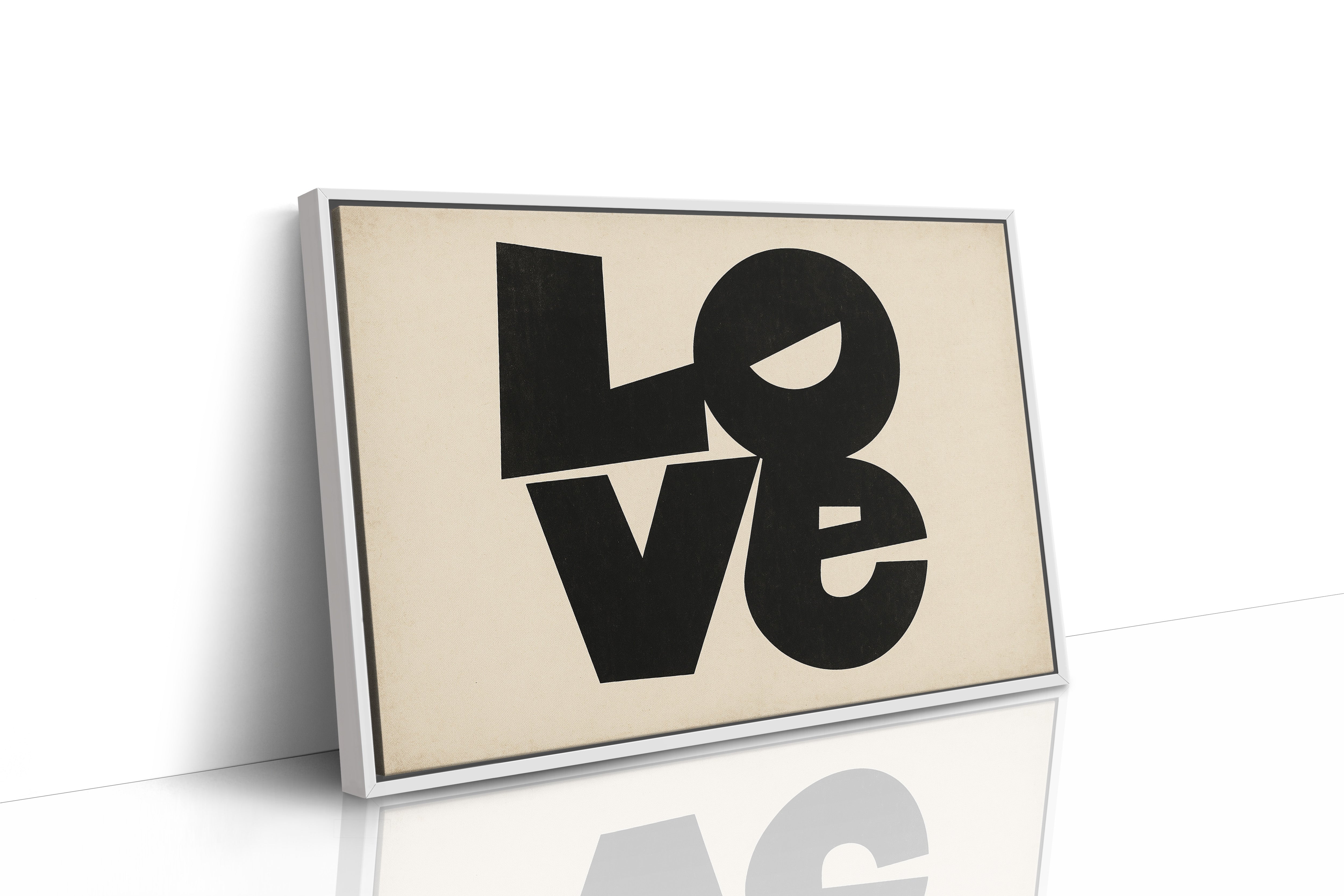 LOVE Modern Block Typography Print