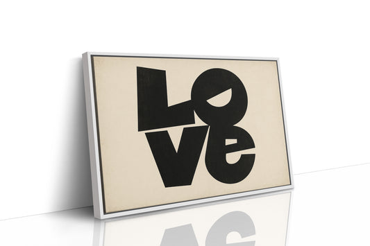 LOVE Modern Block Typography Print