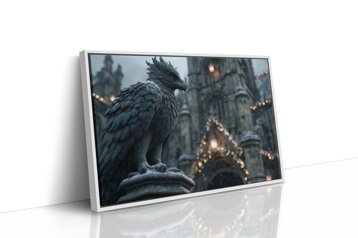 Gargoyle Watches Over Winter