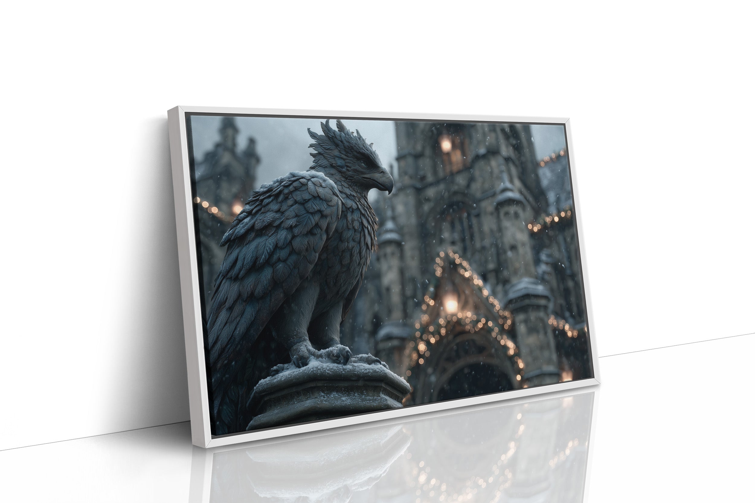 Gargoyle Watches Over Winter