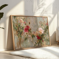 Petals Paint the Silent Wall