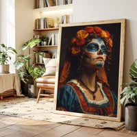 Elegance in Sugar Skull Makeup