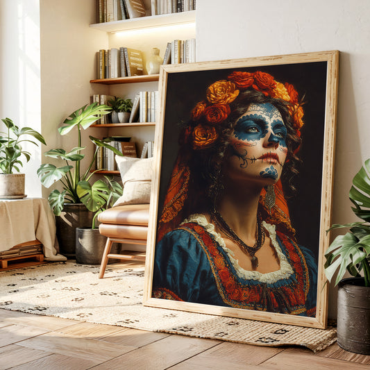 Elegance in Sugar Skull Makeup