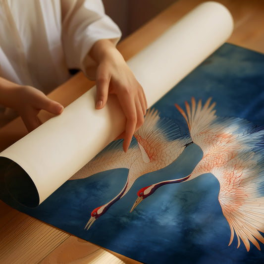 Dancing Cranes Paint The Sky