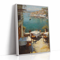 Mediterranean Terrace Awaits Twilight