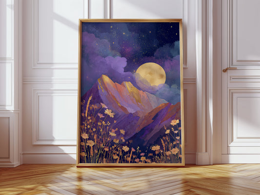 Moonlit Serenade of Wildflowers